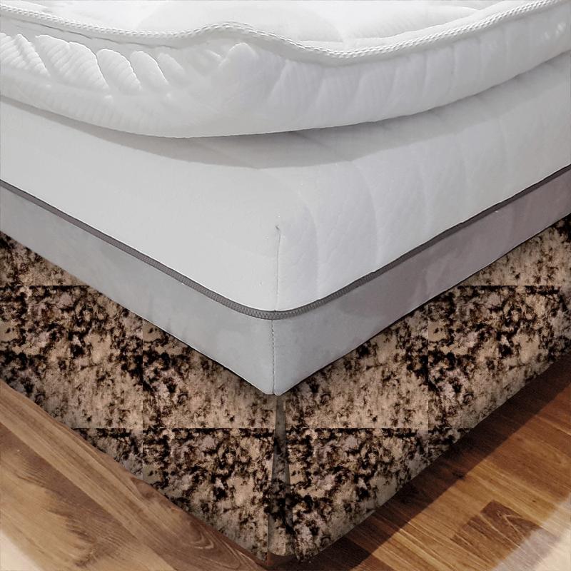 Clarke and Clarke Crush Crush Walnut Bed Base Valance