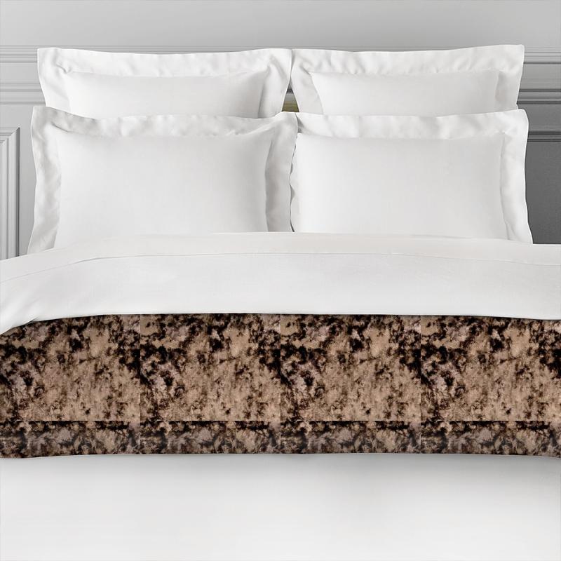 Clarke and Clarke Crush Crush Walnut Bed Runner