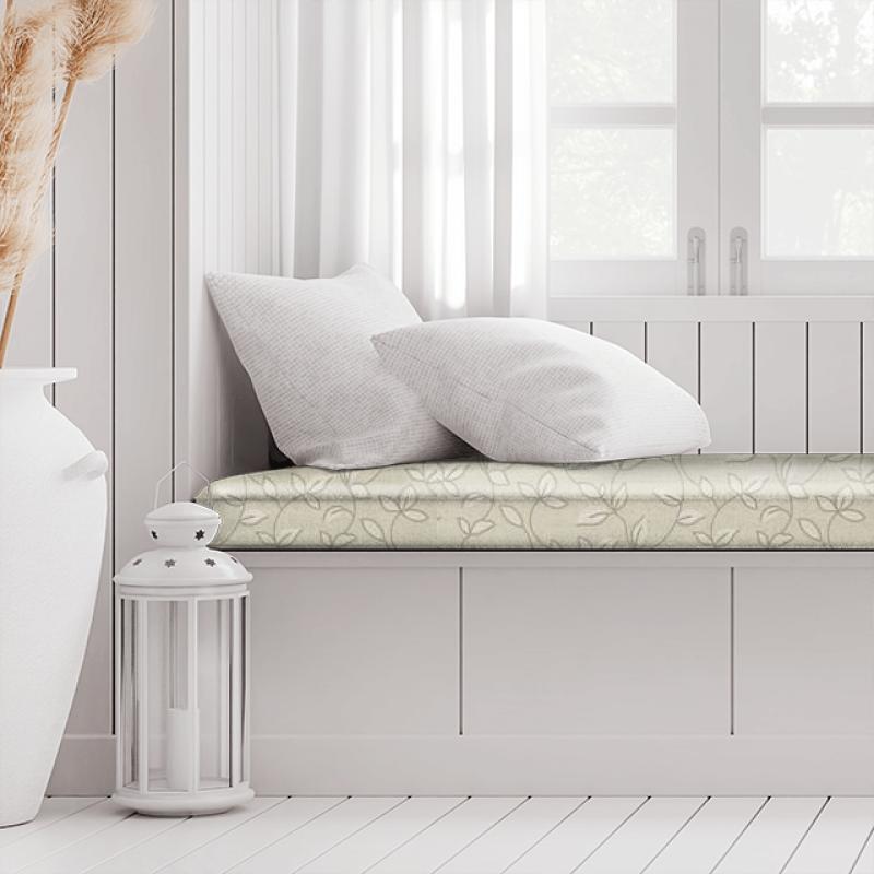 Clarke and Clarke Manor House Chartwell Natural Box Cushion