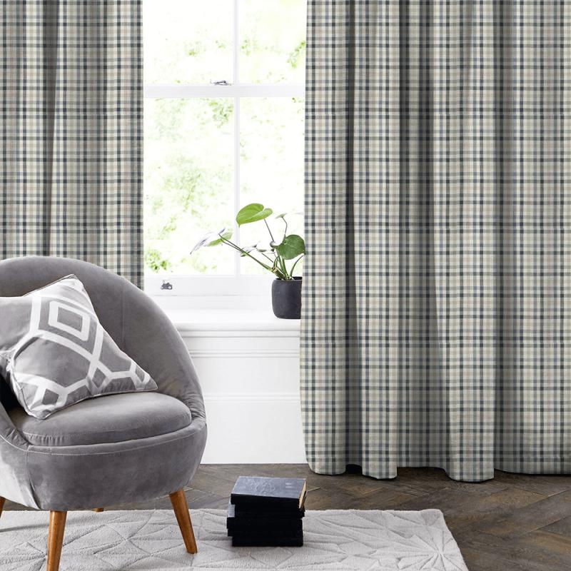 Clarke and Clarke Manor House Hatfield Chambray Made To Measure Curtain