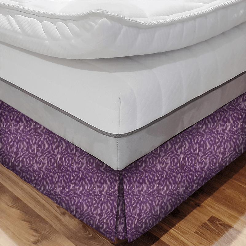 Clarke and Clarke Dimensions Onda Damson Bed Base Valance