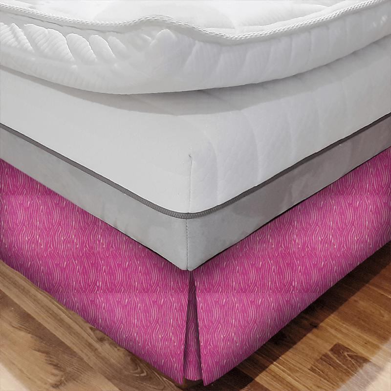 Clarke and Clarke Dimensions Onda Fuchsia Bed Base Valance