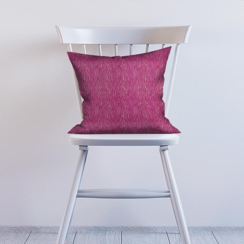 Clarke and Clarke Dimensions Onda Fuchsia Cushion