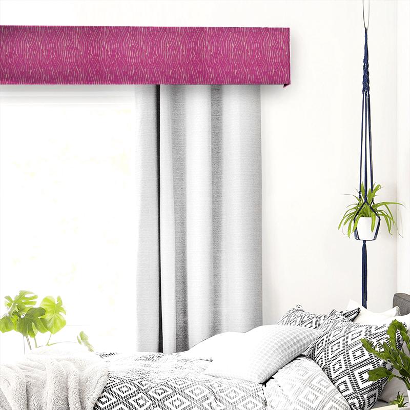 Clarke and Clarke Dimensions Onda Fuchsia Pelmet