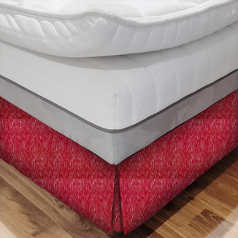 Clarke and Clarke Dimensions Onda Rouge Bed Base Valance