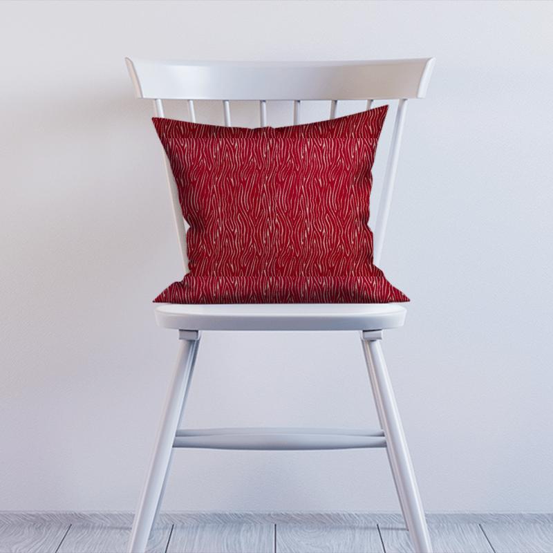 Clarke and Clarke Dimensions Onda Rouge Cushion