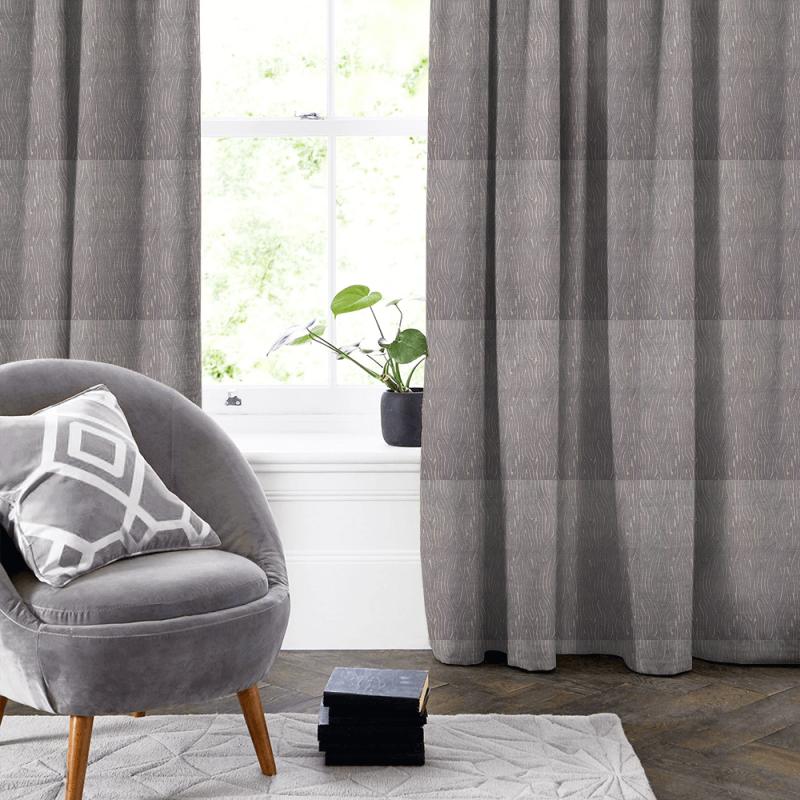Clarke and Clarke Dimensions Onda Steel Made To Measure Curtain