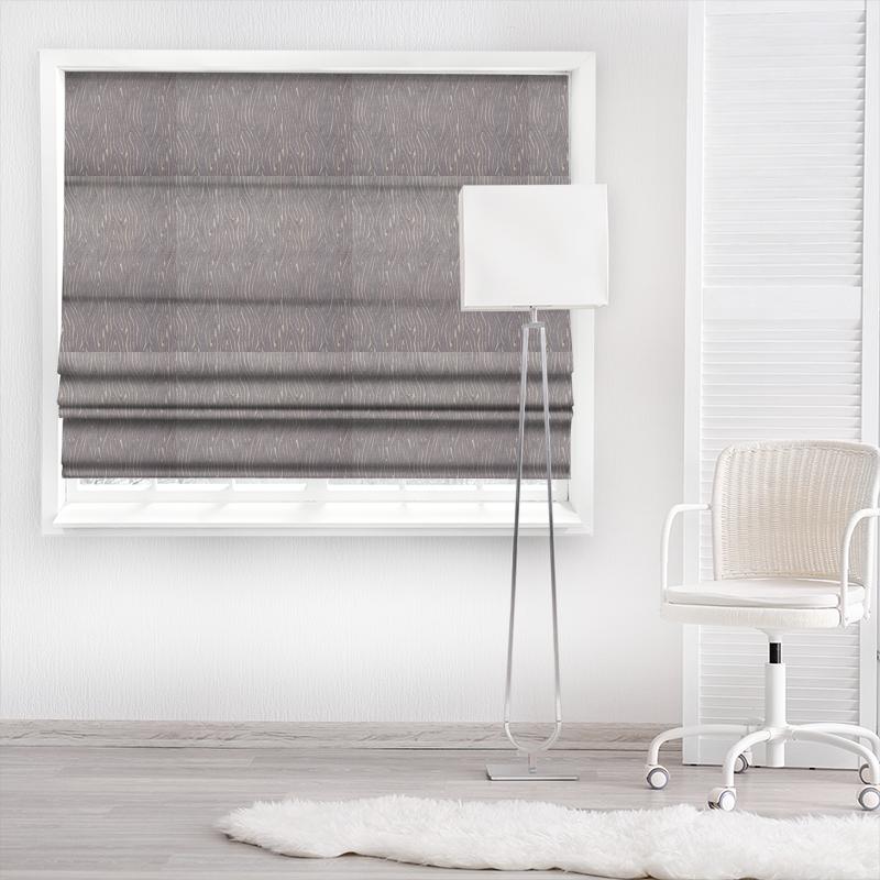 Clarke and Clarke Dimensions Onda Steel Made To Measure Roman Blind