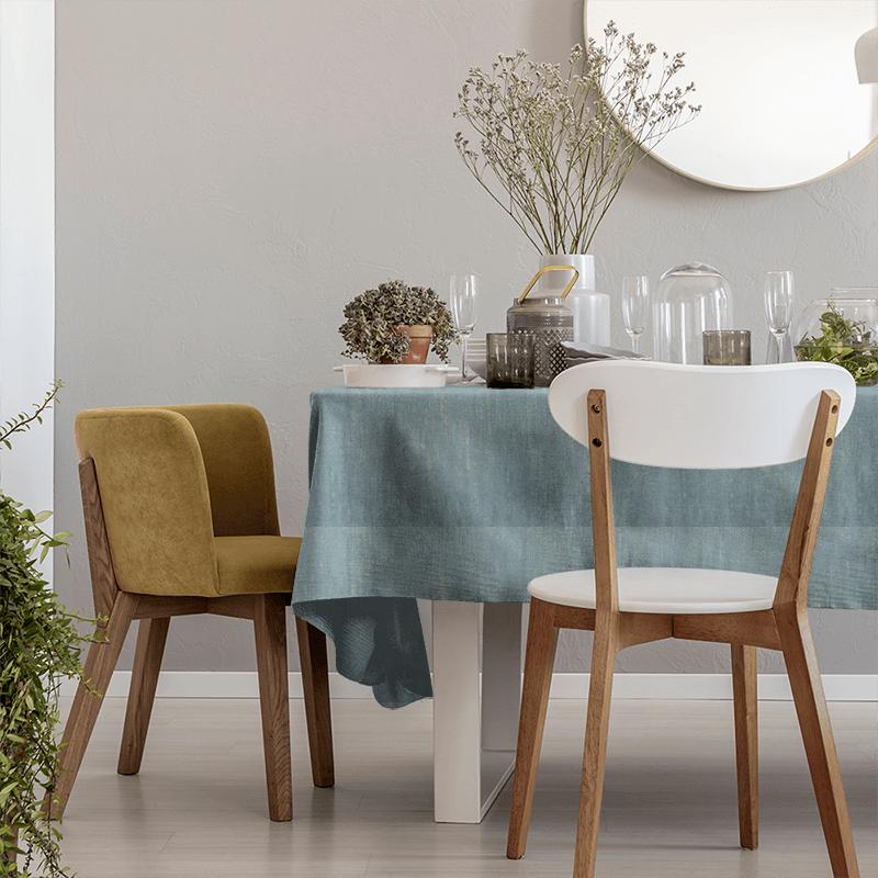 Clarke and Clarke Dimensions Aurora Aqua Tablecloth