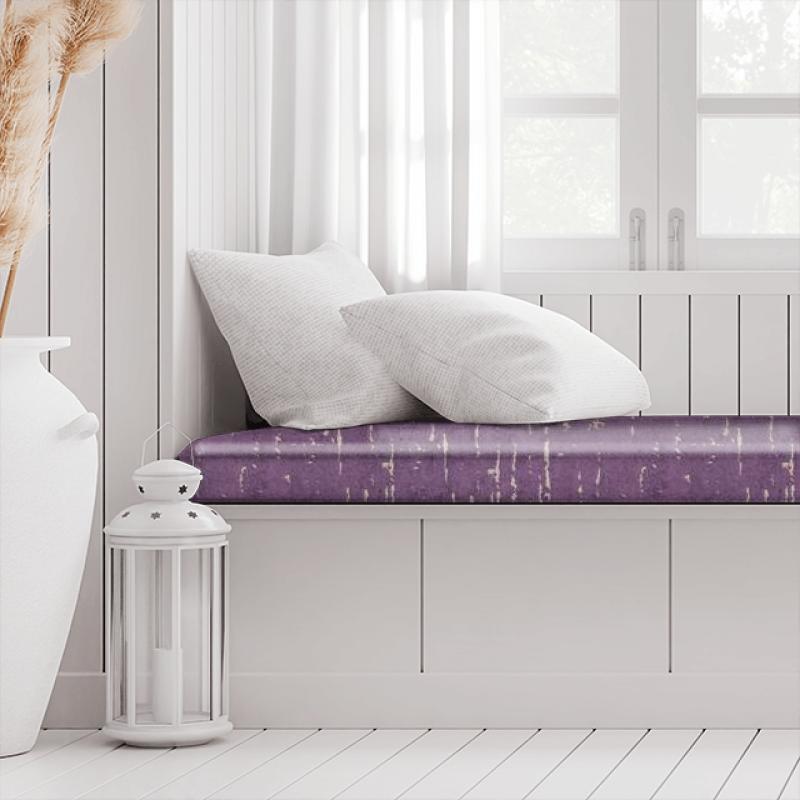 Clarke and Clarke Dimensions Aurora Damson Box Cushion