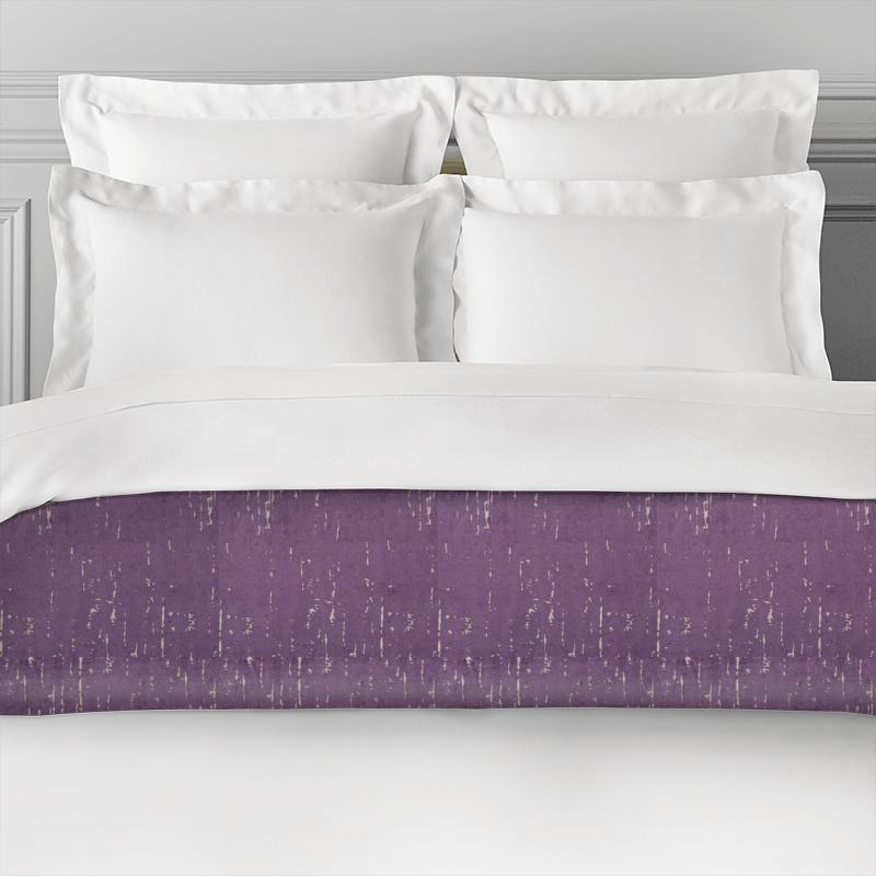 Clarke and Clarke Dimensions Aurora Damson Bed Runner