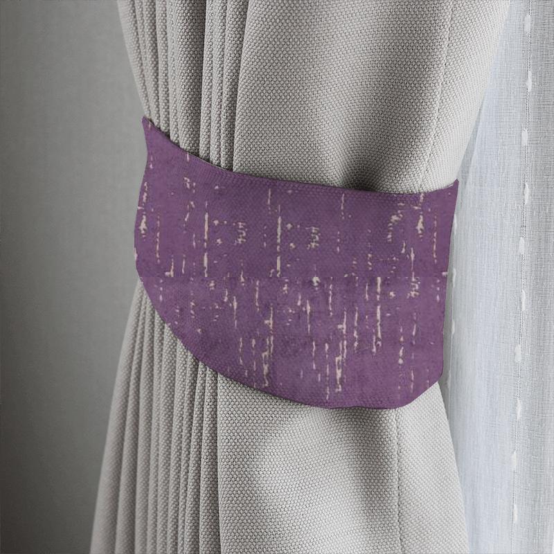 Clarke and Clarke Dimensions Aurora Damson Tieback