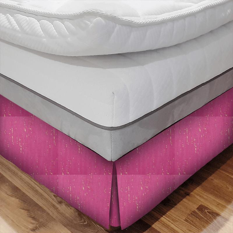 Clarke and Clarke Dimensions Aurora Fuchsia Bed Base Valance