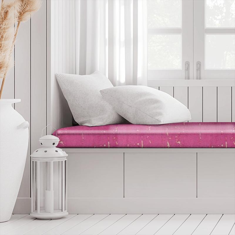 Clarke and Clarke Dimensions Aurora Fuchsia Box Cushion