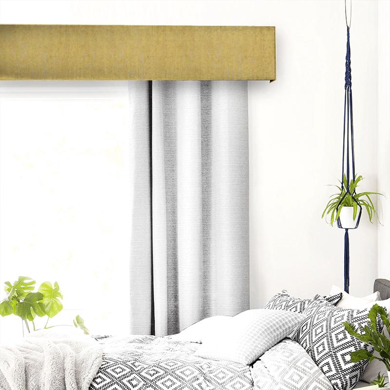 Clarke and Clarke Dimensions Aurora Gold Pelmet