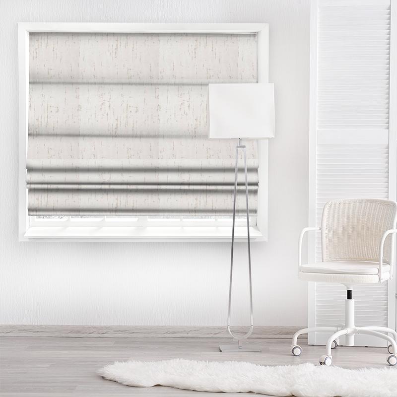 Clarke and Clarke Dimensions Aurora Natural Made To Measure Roman Blind