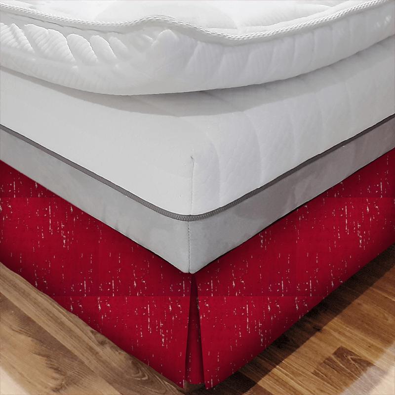 Clarke and Clarke Dimensions Aurora Rouge Bed Base Valance