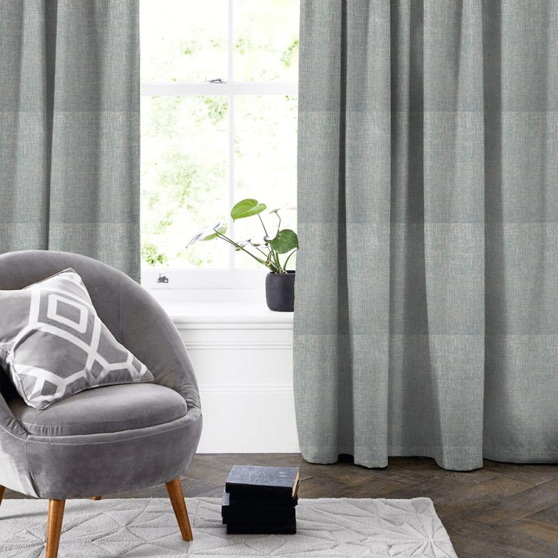 Clarke and Clarke Dimensions Patina Aqua Made To Measure Curtain