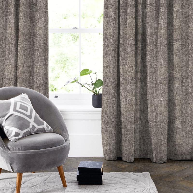 Clarke and Clarke Dimensions Patina Espresso Made To Measure Curtain