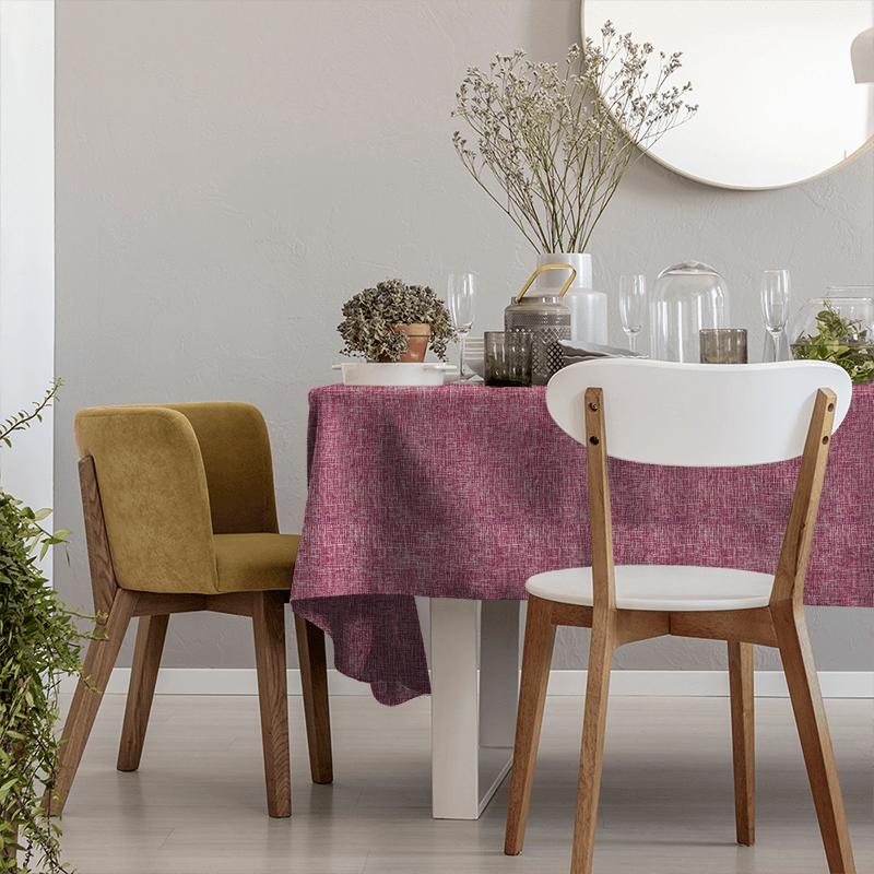 Clarke and Clarke Dimensions Patina Fuchsia Tablecloth