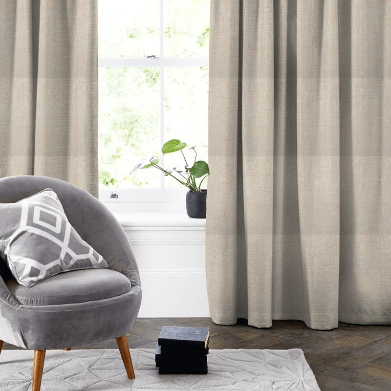 Clarke and Clarke Dimensions Patina Natural Made To Measure Curtain