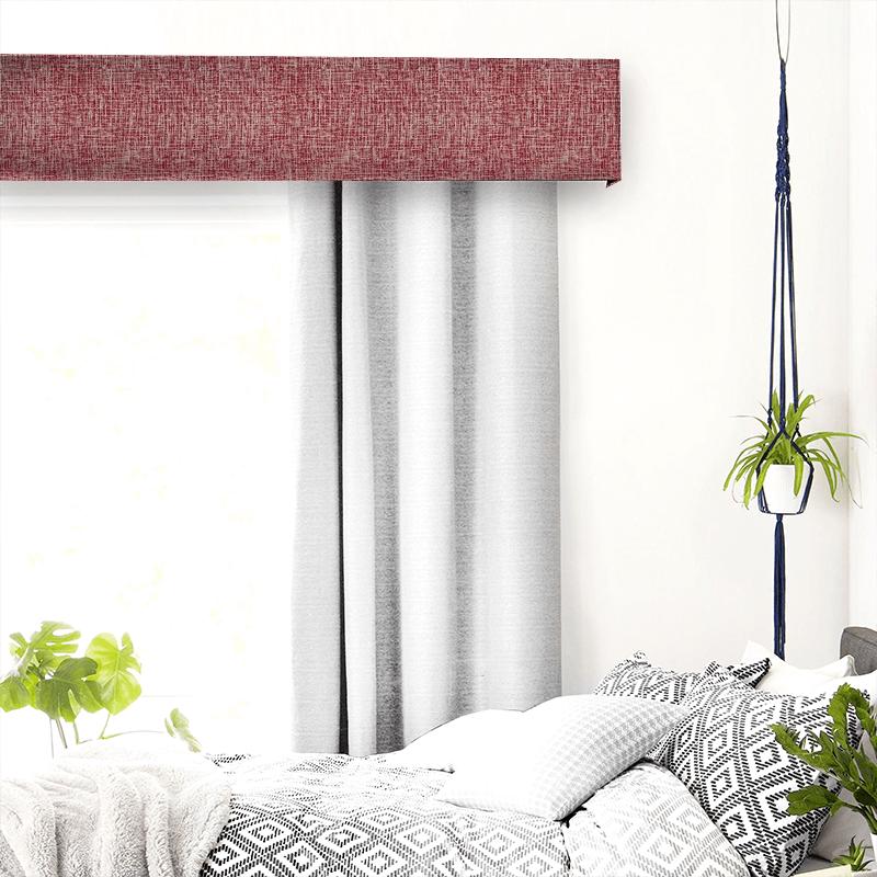Clarke and Clarke Dimensions Patina Rouge Pelmet