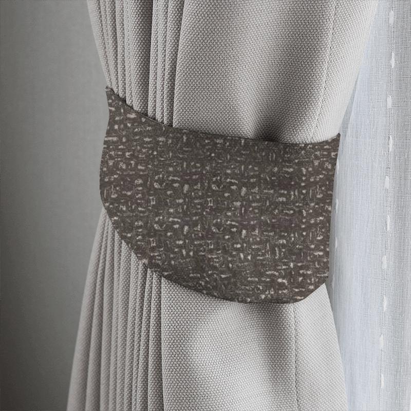 Clarke and Clarke Dimensions Moda Charcoal Tieback