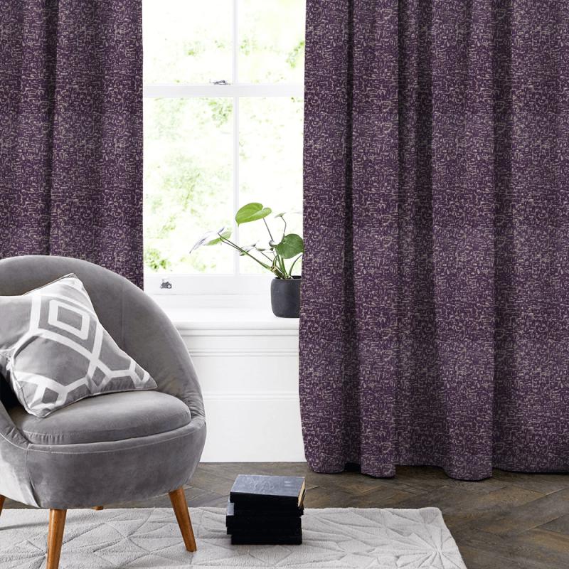 Clarke and Clarke Dimensions Moda Damson Made To Measure Curtain