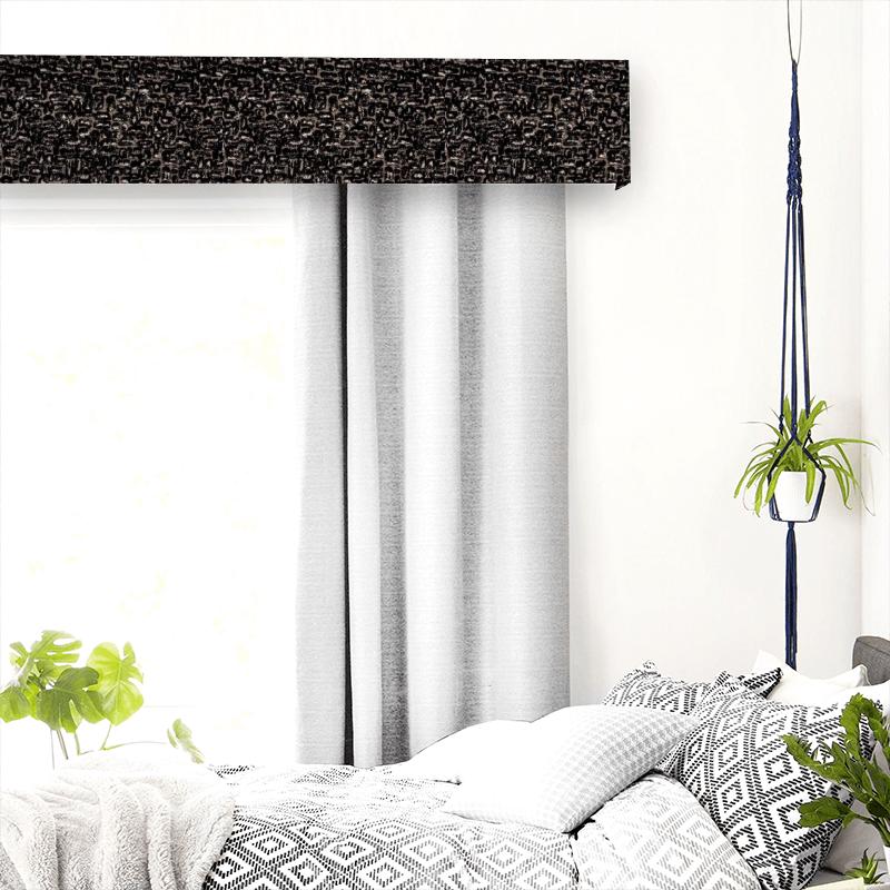 Clarke and Clarke Dimensions Moda Ebony Pelmet