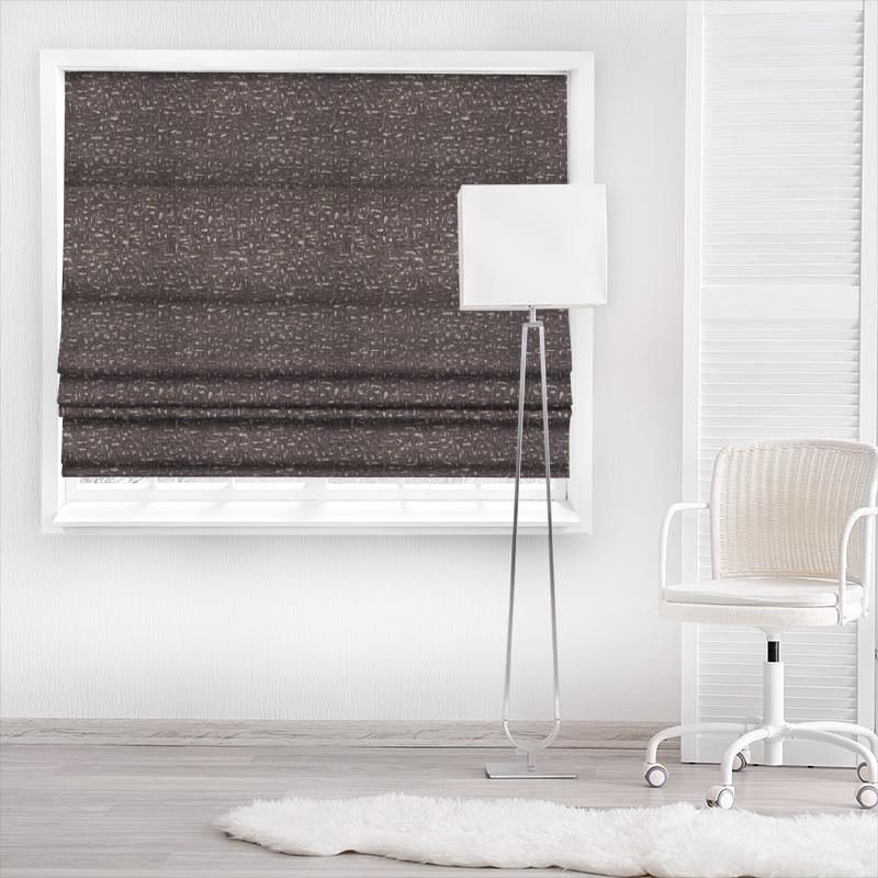 Clarke and Clarke Dimensions Moda Espresso Made To Measure Roman Blind