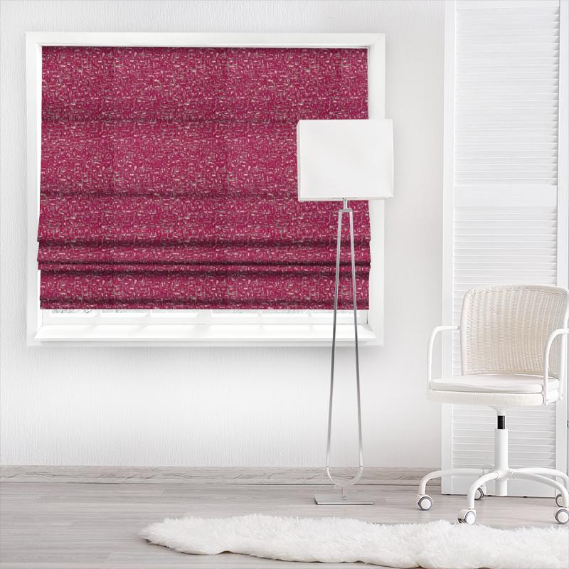 Clarke and Clarke Dimensions Moda Fuchsia Made To Measure Roman Blind