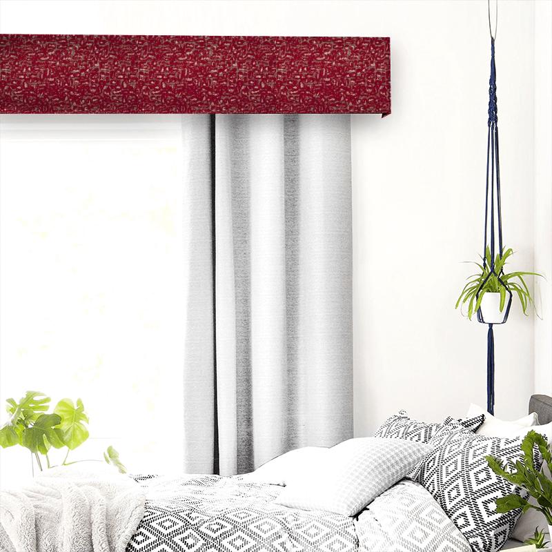 Clarke and Clarke Dimensions Moda Rouge Pelmet