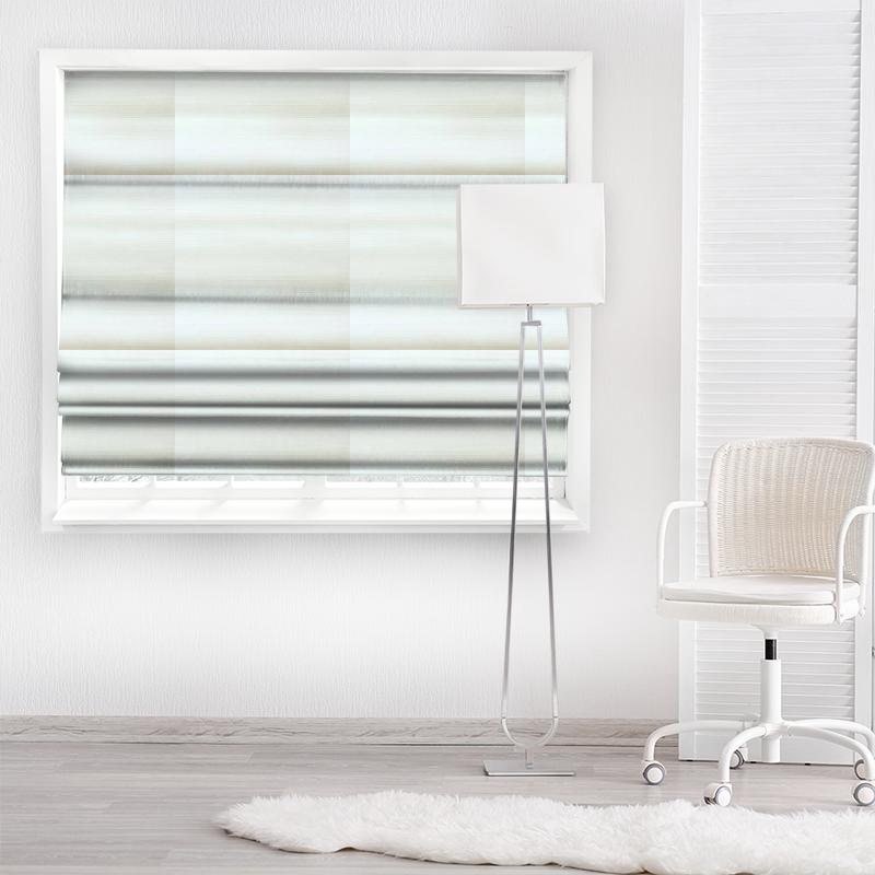 Fryetts Ascot Fabrics Ascot White Made To Measure Roman Blind