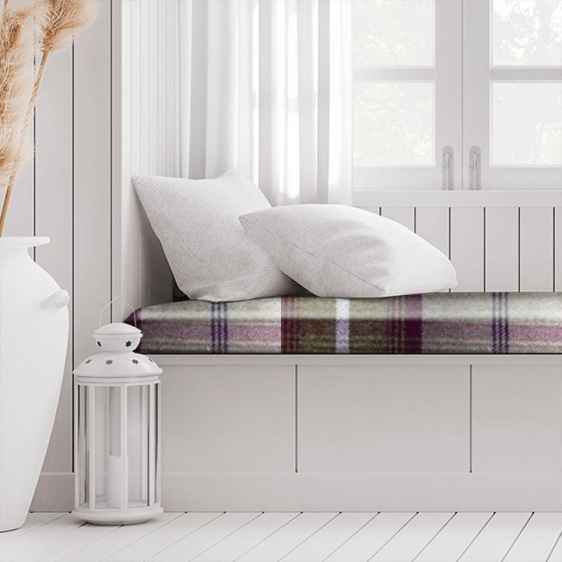 Balmoral Heather Box Cushion Porter & Stone Timor Balmoral Heather Box Cushion