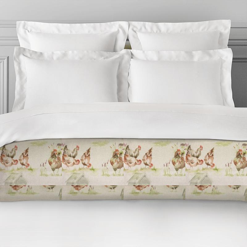 Voyage Decoration Country Book Henny Penny Linen Bed Runner