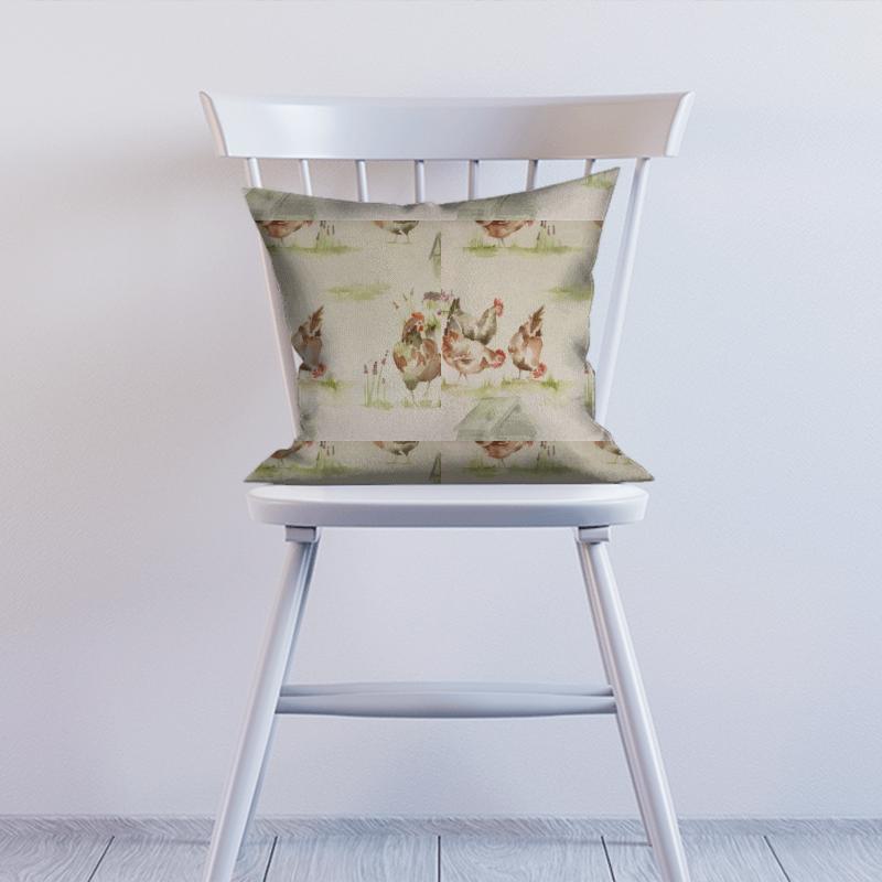 Voyage Decoration Country Book Henny Penny Linen Cushion