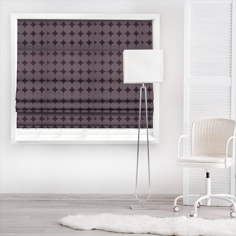 iLiv Dimensions Helix Mulberry Made To Measure Roman Blind