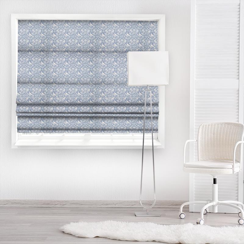 iLiv Moorland Heathland Indigo Made To Measure Roman Blind