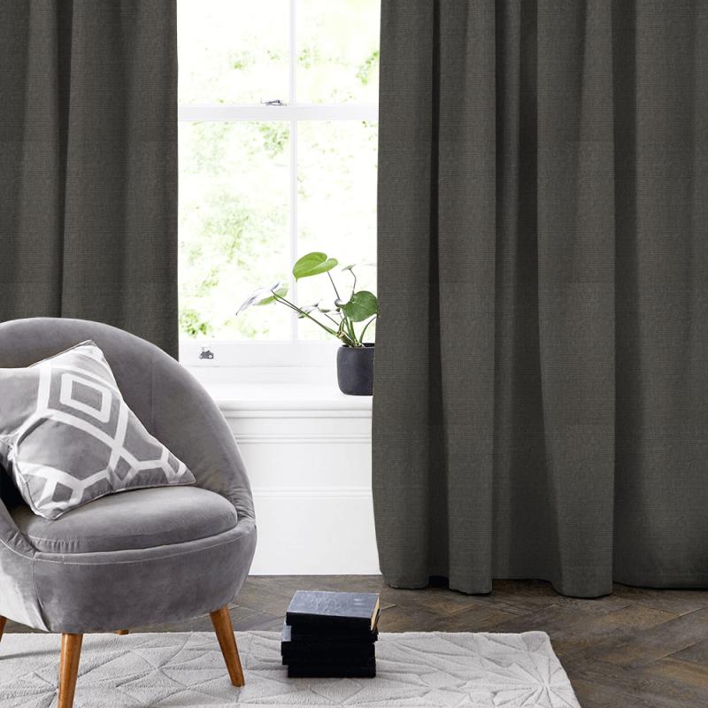 iLiv Plains book 3 Hopsack Pewter Made To Measure Curtain
