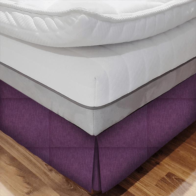 Prestigious Textiles Cheviot Morpeth Grape Bed Base Valance
