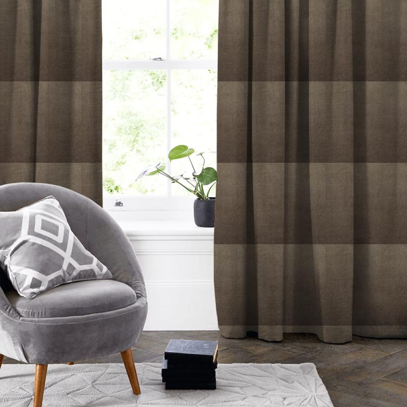Prestigious Textiles Velour Velour Camel Made To Measure Curtain