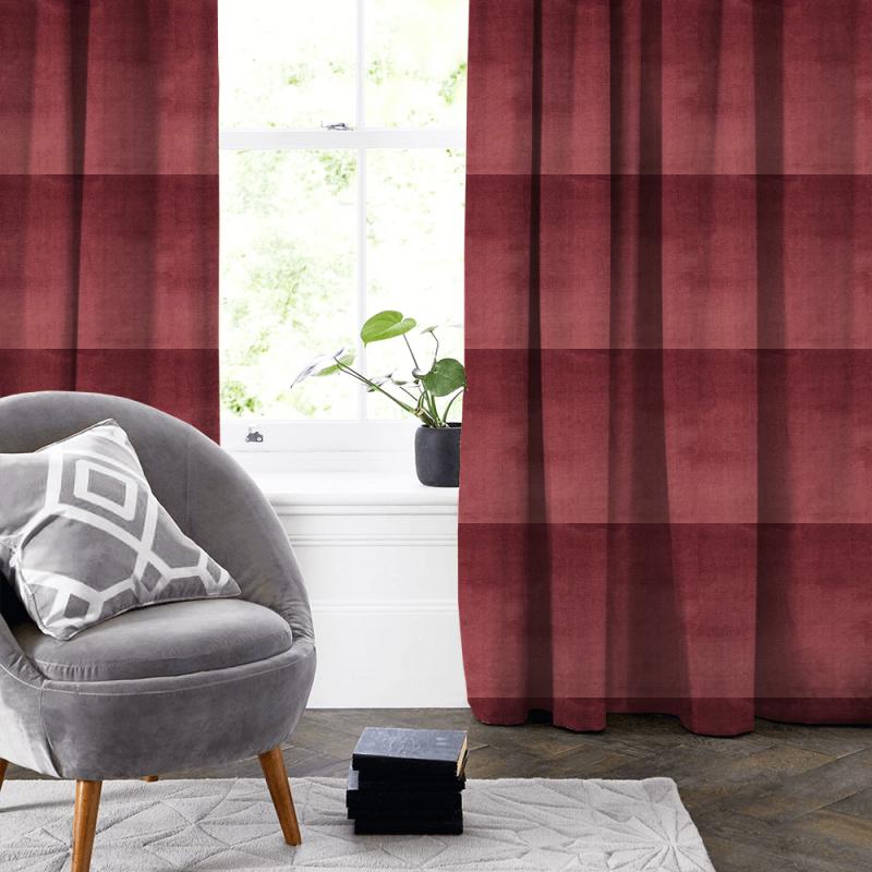 Prestigious Textiles Velour Velour Damson Made To Measure Curtain