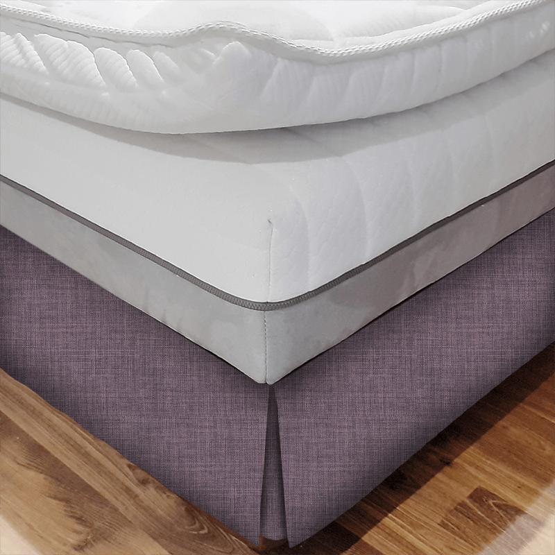 Linoso Amethyst Bed Base Valance Clarke and Clarke Linoso Linoso Amethyst Bed Base Valance