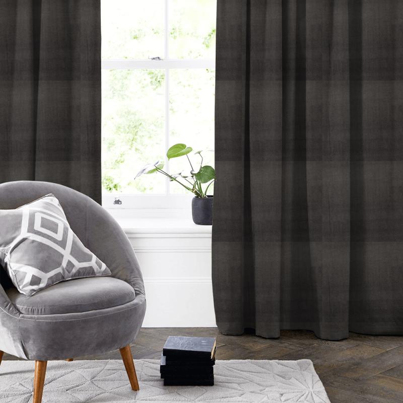 Alvar Charcoal Made To Measure Curtain Clarke and Clarke Alvar Alvar Charcoal Made To Measure Curtain