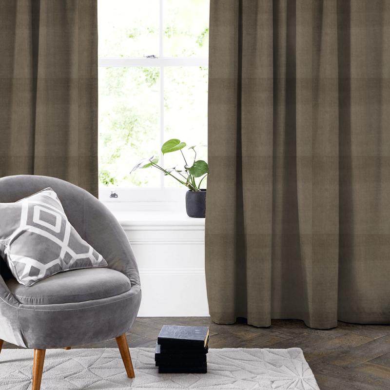 Clarke and Clarke Alvar Alvar Bark Made To Measure Curtain