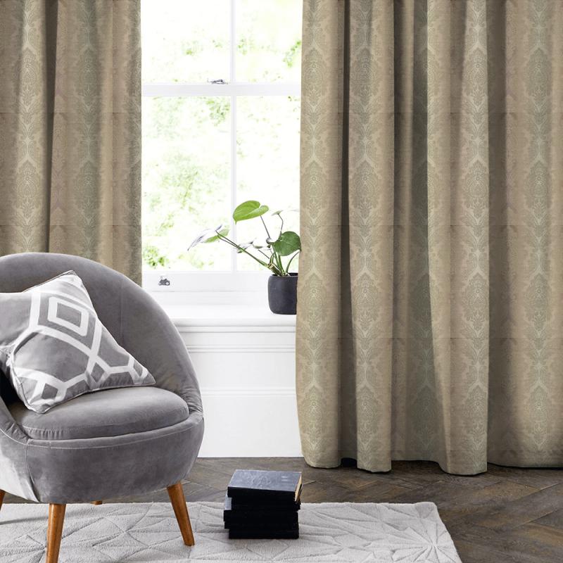 Clarke and Clarke Palladio Ornato Natural Made To Measure Curtain