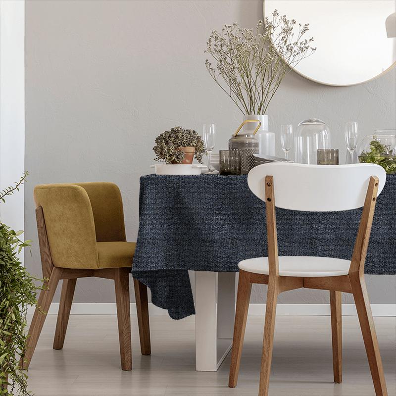 Clarke and Clarke Latour Beauvoir Indigo Tablecloth