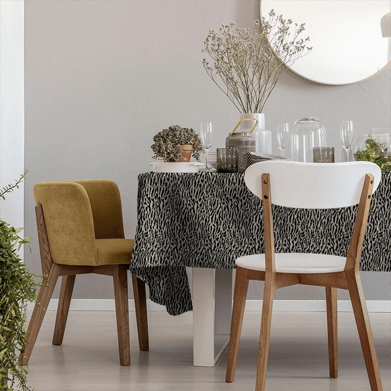 Clarke and Clarke Latour Gautier Charcoal Tablecloth