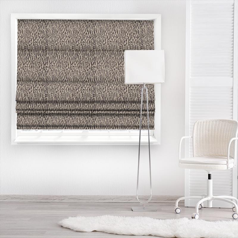 Clarke and Clarke Latour Gautier Espresso Made To Measure Roman Blind