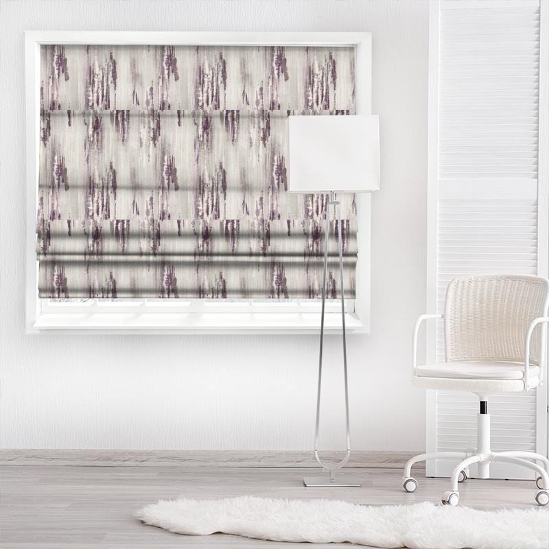 Latour Damson Made To Measure Roman Blind Clarke and Clarke Latour Latour Damson Made To Measure Roman Blind